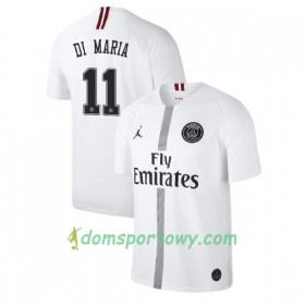 Koszulka Paris Saint-Germain Di Maria 11 Jodan Biały Trzeci Koszulki Piłkarskie 2018-2019 Krótki Rękaw